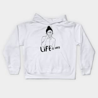 Life is Hard Smile Girl Kids Hoodie